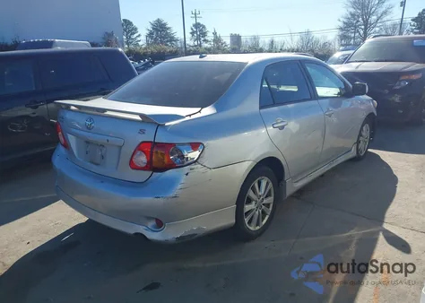 2009 Toyota Corolla S из США, поврежденный, VIN 2T1BU40E29C060011